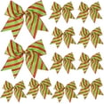 thumbnail image 1 of Dalrosia 12PCS Red Green Christmas Bows Decoration 6 Inch Large Christmas Wreaths Bows Xmas Tree Dot Ribbons Ornaments for Garland Wedding Party, 1 of 5