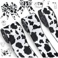 thumbnail image 1 of Dalrosia 15 Yards Wired Cow Print Ribbon Black and White Ribbon Animal Print Ribbon, Cow Spot Pattern Ribbon, Animal Print Ribbon for Wreath Bow DIY Crafts Party, 1 of 6