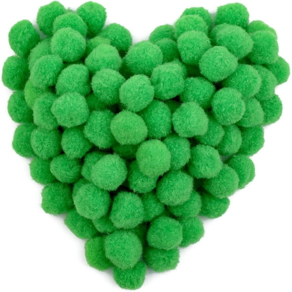 Dalrosia 150PCS Pom Poms, Fuzzy Pompom Puff Balls, 1 Inch Craft Pom Poms Balls for DIY, Arts, Crafts Projects, Birthday Decorations