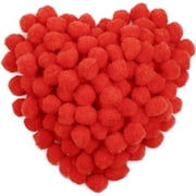 Dalrosia 150PCS Pom Poms, Fuzzy Pompom Puff Balls, 1 Inch Craft Pom Poms Balls for DIY, Arts, Crafts Projects, Birthday Decorations