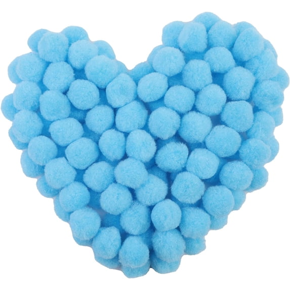 Dalrosia 150PCS Pom Poms, Fuzzy Pompom Puff Balls, 1 Inch Craft Pom Poms Balls for DIY, Arts, Crafts Projects, Birthday Decorations