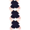 thumbnail image 1 of Dalrosia 3 Pairs Winter Half Finger Gloves Knitted Fingerless Mittens Warm Stretchy Gloves for Men and Women, 1 of 6