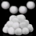 thumbnail image 1 of Dalrosia 30PCS Christmas Acrylic Pom Poms Large White Pompoms Christmas Holiday Costume Pom Balls Fluffy Pompom Balls Fuzzy White Pom Poms Balls for DIY Crafts Supplies Party Decorations, 1 of 8