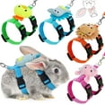 thumbnail image 1 of Dalrosia 4PCS Adjustable Rabbit Harness and Leash Bunny Harness Leash Set Harness Leash for Rabbit Kitten Puppy Pig and Small Pet Animals, 1 of 7