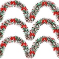 thumbnail image 1 of Dalrosia 4PCS Christmas Tinsel Garland with Red Bows Fluffy Tinsel Garland Soft Glitter Christmas Tinsel Garland Decorations Vintage Tinsel Wreaths for Party Xmas Tree Decoration, 1 of 7
