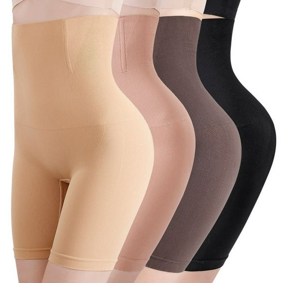 Dalrosia 4PCS Compression Leggings for Women Seamless Shapewear Butt Lifting Panties Waist Trainer Tummy Control Thigh Body Shaper