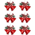 thumbnail image 1 of Dalrosia 6PCS Christmas Bells, Christmas Tree Decoration Metal Jingle Bells Ornaments for Winter New Year Party Supplies, 1 of 5