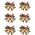 thumbnail image 1 of Dalrosia 6PCS Christmas Bells, Christmas Tree Decoration Metal Jingle Bells Ornaments for Winter New Year Party Supplies, 1 of 5