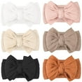 thumbnail image 1 of Dalrosia 6PCS Handmade Headbands with Double Bows Head Wrap Nylon Hair Accessories for Newborn Baby Girls Infant Toddlers Kids, 1 of 5