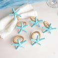thumbnail image 1 of Dalrosia 6PCS Sea Star Napkin Holders for Crafts,Starfish Serviette for Tables,Summer,Wedding, Birthday, Banquet, Thanksgiving Day, Christmas, 1 of 4