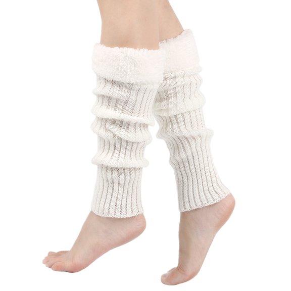 Dalrosia 80s Women Neon Leg Warmers Knit Ribbed Leg Warmer for Party Accessories