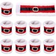 thumbnail image 1 of Dalrosia 8PCS Christmas Napkin Rings Holders Napkin Band with Santa Belt Design for Party Dinner Table Decoration, 1 of 6