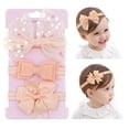 thumbnail image 1 of Dalrosia Baby Girl Bows Headband Chiffon Flower Hairband for Newborn Infant Toddler Soft Elastic Hair Bow Accessories for Baby Birthday Party, 1 of 6