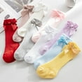 thumbnail image 1 of Dalrosia Baby Girls Knee High Socks Toddler Bow Mesh Long Stockings Infants Thin Socks For Spring Summer, 1 of 2