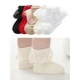 thumbnail image 1 of Dalrosia Baby Girls Socks Ruffle Lace Sock Baby Socks Newborn/Infant/Toddlers/Kids Frilly Summer Thin Dress Sock, 1 of 4