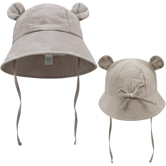 Dalrosia Baby Sun Hat UPF 50+ Sun Protection Baby Bucket Hat Summer Beach Hats with Wide Brim for Boys & Girls