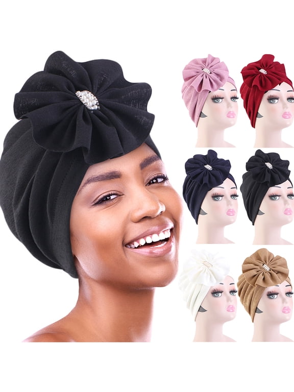 Dalrosia Beanie Turban Headwear for Women Soft Cancer Chemo Head Scarf Hats Elastic Hats for Women's Hair