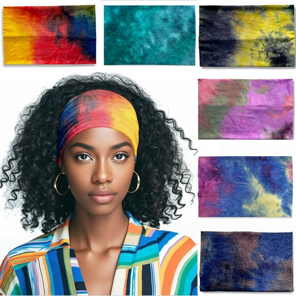 Dalrosia Boho Headbands Women Wide Hairbands Elastic Turban Head Bands Non Slip Floral Hair Bands Workout Head Wraps Yoga Hair Scarfs Fashion Hair Accessories for Women