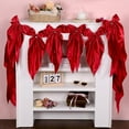 thumbnail image 1 of Dalrosia Bow Garland Banner for Bachelorette Party Decorations Satin Ribbon Bow Knot Hanging Garland Banner Red Coquette Birthday Decor for Bridal Shower Wedding Engagement Party Supplies Favors, 1 of 5