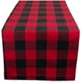 thumbnail image 1 of Dalrosia Buffalo Plaid Table Runner 13''x72'' Red and Black Check Christmas Table Runner Gingham Table Runner for Family Dinner Outdoor or Indoor Parties Thanksgiving Christmas & Gathering, 1 of 5