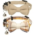 thumbnail image 1 of Dalrosia Cat Collar with Bell and Bowtie, Adjustable Breakaway Cat Collars Kitten Small Puppy Safety Bow Tie Solid Wedding Basic Color Cat Bow Tie Collar, 1 of 5