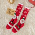 thumbnail image 1 of Dalrosia Christmas Knee High Fuzzy Socks - Xmas Soft Warm Sleeping Holiday Socks Bulk for Christmas Party Favors, 1 of 4