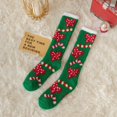 thumbnail image 1 of Dalrosia Christmas Knee High Fuzzy Socks - Xmas Soft Warm Sleeping Holiday Socks Bulk for Christmas Party Favors, 1 of 5