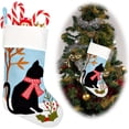 thumbnail image 1 of Dalrosia Christmas Stocking Large Cute Dog Cat Hanging Stocking for Christmas Party Fireplace Decoration New Year Dog Gift Supplies, 1 of 4