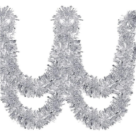 Dalrosia Christmas Tinsel Garland Metallic Twist Garland Shiny Hanging Garland Ornaments for Christmas Tree Party Supplies Indoor and Outdoor Decoration