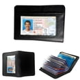 thumbnail image 1 of Dalrosia Credit Card Holder Wallet RFID Blocking Leather Wallet for Men and Women with Zipper, 1 of 5
