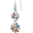thumbnail image 1 of Dalrosia Crystal Flower Suncatcher Hanging Ornament, Rainbow Maker Window Sun Catcher Indoor Outdoor Patio Garden Decor, 1 of 6