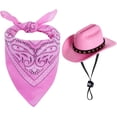 thumbnail image 1 of Dalrosia Dog Cowboy Hat Halloween Dog Bandana Scarf Funny Dog Halloween Costumes for Small Medium Large Dogs Pets, 1 of 5