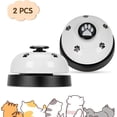 thumbnail image 1 of Dalrosia Dog Doorbells, 2 Pack Metal Bell Dog Door Bell for Potty Training Clear Ring Pet Tool Communication Device for Small Dogs Cats, 1 of 6