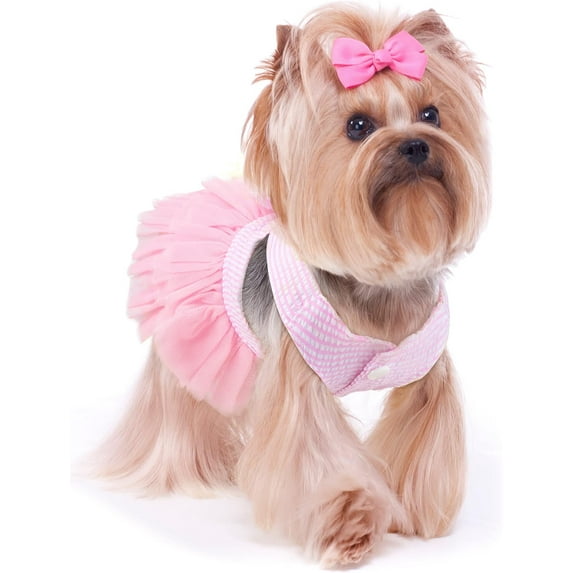 Dalrosia Dog Dresses for Small Dogs, Cute Girl Vest Mesh Gauze Skirt, Spring Summer Puppy Clothes, Sweetheart Princess