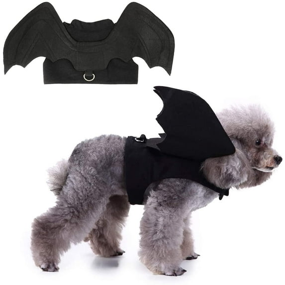 Dalrosia Dog Halloween Costume - Halloween Bat Wings Pet Costumes for Dogs Cats Halloween Party Large