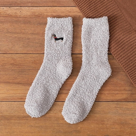 Dalrosia Fuzzy Socks for Men & Women Cozy Fluffy Winter Warm Slipper Socks Microfiber Soft Home Sleeping Socks
