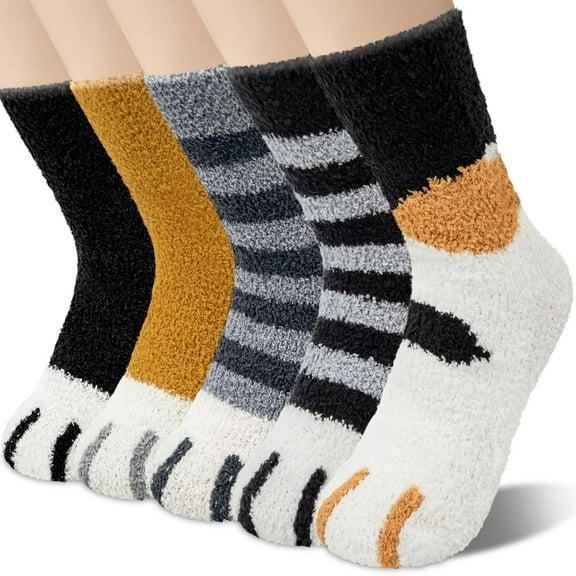 Dalrosia Fuzzy Socks for Women - Fluffy Sock Women, Winter Warm Cozy Sock for Womens Slipper Socks