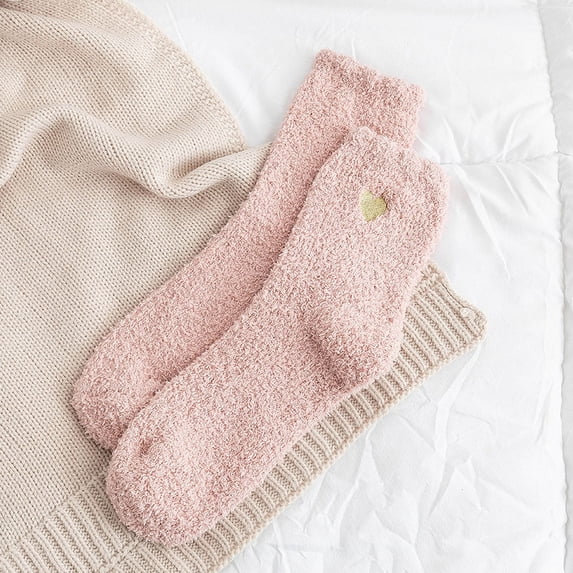 Dalrosia Fuzzy Socks for Women, Super Soft Warm Cozy Socks for Womens Winter, Warm Comfortable Fabric 1 Pairs