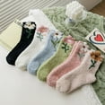 thumbnail image 1 of Dalrosia Fuzzy Socks for Women Thick Winter Warm Fluffy Cozy Socks Super Soft Home Sleeping Comfy Socks, 1 of 2