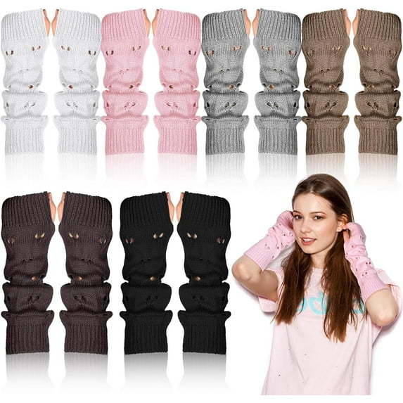 Dalrosia Gloves Fairy Accessories Ripped Glove Crochet Glove Clothes Fairy Grunge Aesthetic Arm Warmers