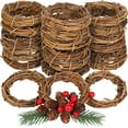 thumbnail image 1 of Dalrosia Grapevine Wreaths Vine Branch Wreath Christmas Rattan Wreath Garland Decoration for Christmas Holiday Craft or Wedding Supplies, 1 of 7