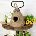 thumbnail image 1 of Dalrosia Jute Bee Hive Decor Bee Tiered Tray Decorations Decorative Honey Bee Skeps Spring Farmhouse Coffee Table Decor Country Kitchen Natural Party Summer Sunflower Home Bookshelf Decor, 1 of 7