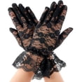 thumbnail image 1 of Dalrosia Lace Gloves For Women Elegant Short Lace Gloves Tea Party Gloves Wrist Length Floral Gloves Sunblock Bridal Gloves, 1 of 4