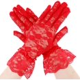 thumbnail image 1 of Dalrosia Lace Gloves For Women Elegant Short Lace Gloves Tea Party Gloves Wrist Length Floral Gloves Sunblock Bridal Gloves, 1 of 5