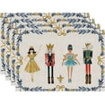 thumbnail image 1 of Dalrosia Merry Christmas The Nutcracker Placemats Set of 4 Christmas Table Mats Winter Table Decorations 12x18 Inch, 1 of 4