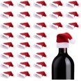 thumbnail image 1 of Dalrosia Mini Santa Hat Cup Bottles Cover, 30PCS Christmas Santa Hats Silverware Holders Xmas Silverware Holder for Cristmas Table Setting, 1 of 6