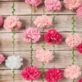 thumbnail image 1 of Dalrosia Paper Pom Pom Garlands, Paper Flowers for Birthday Decorations, Baby Shower, Wedding Engagement, Bridal Shower, Spring Summer Party Decorations, 1 of 7