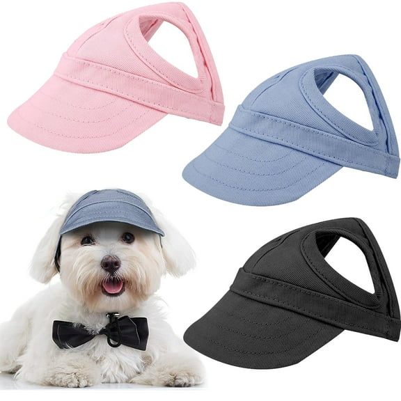 Dalrosia Pet Baseball, Dog Cat Outdoor Sunbonnet with Ear Holes Adjustable Ste Summer Pet Parent Child Hat