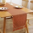 thumbnail image 1 of Dalrosia Rustic Farmhouse Style Table Runner, Boho Thick Burlap Linen Washable Table Runners 72 Inches Long for Dining Room Decorations, Dresser, Bedroom Decor and Holiday Party Centerpiece, 1 of 6
