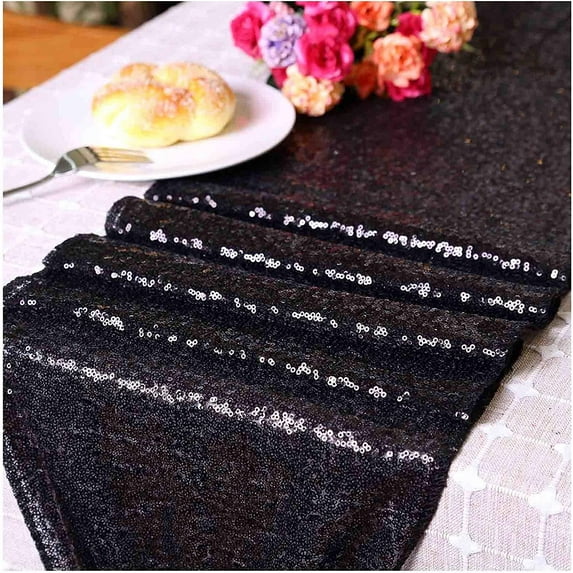 Dalrosia Sequin Table Runner Sparkly Metallic Sequin Runner for Wedding Party Dinner Reception, Event Bridalwedding Runner, Birthday Party, Dinner Party, Shower